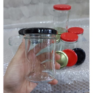 Combo 06 hủ thủy tinh 220ml / hủ siêu xinh / nắp nhiều màu