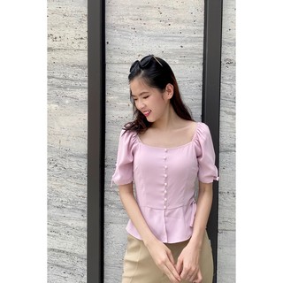 Áo sơ mi ngắn tay cổ vuông - 20Again
