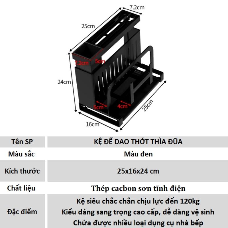 Kệ để dao thớt vung nồi Giá đựng đồ dùng nhà bếp đa năng thép không gỉ M06