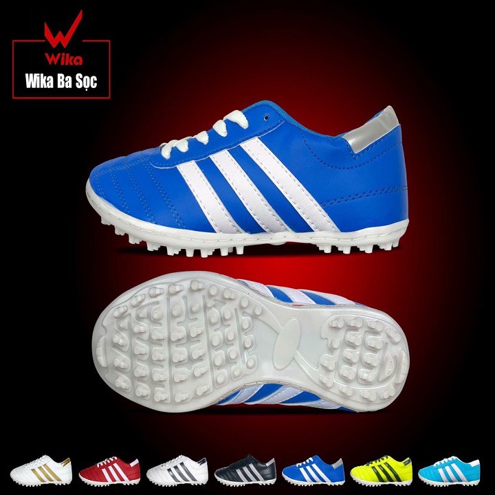 Giày Đá Bóng Wika 3 Sọc 🧡Nhập Mã Giảm [NCVV5KK] ⚽Flash Sale Giày Đá Bóng Tốt