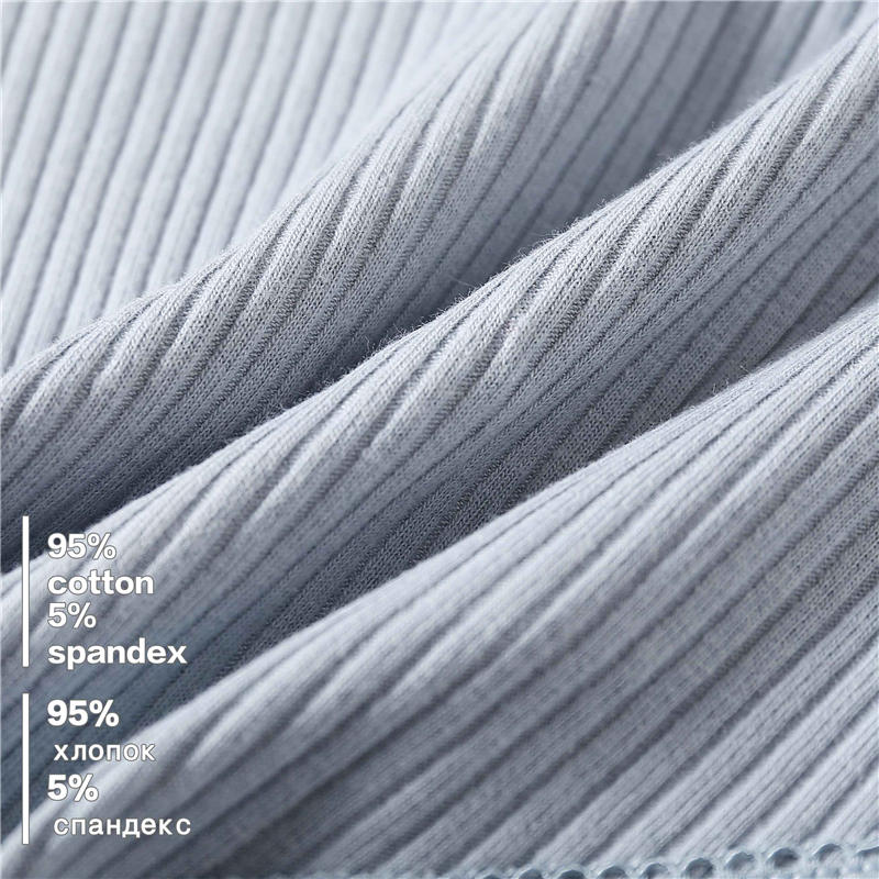 Bộ 3 quần lót cotton FINETOO phối ren hoa xinh xắn dành cho nữ