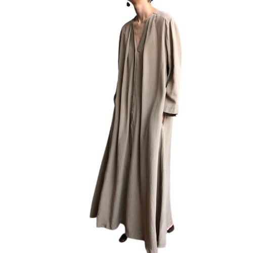 Đầm dài ZANZEA bằng vải cotton thời trang dành cho nữ