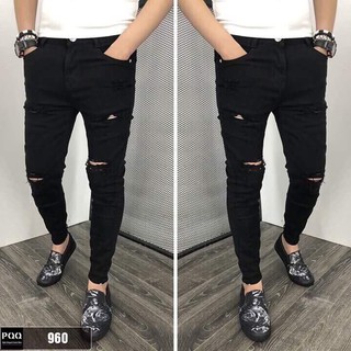 [FREESHIP-TRỢ GIÁ SHOPEE] Quần jean nam rách dạo phố | Quần bò nam rẻ đẹp | quần jeans nam thời trang | Quần nam 2090