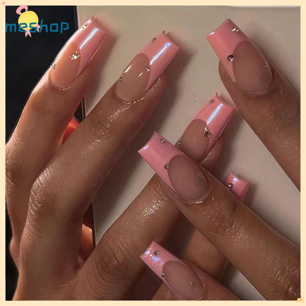 Set 24 Móng Tay Giả Che Phủ Toàn Diện Dạng Nhấn