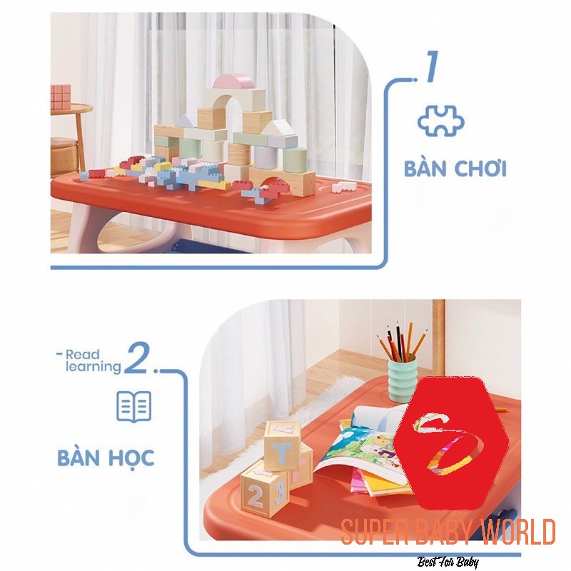 Bộ bàn ghế trẻ em đa năng Holla 2021