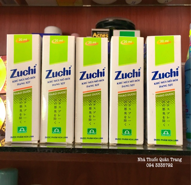 Xịt khử mùi hôi chân & giày Zuchi chai 20ml