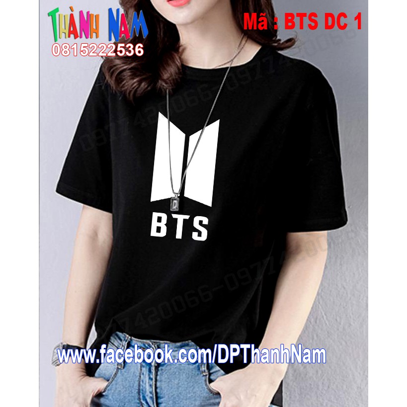 áo thun nhóm BTS, áo logo bts