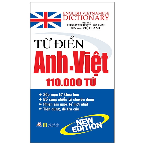 Sách Từ Điển Anh - Việt 110.000 Từ (Tái Bản 2020) - VLG
