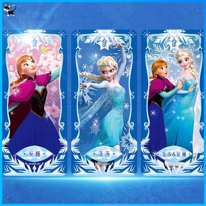 1 Bộ Sưu Tập Thẻ Bài Công Chúa Elsa SSR Rare Hoạt Hình Frozen