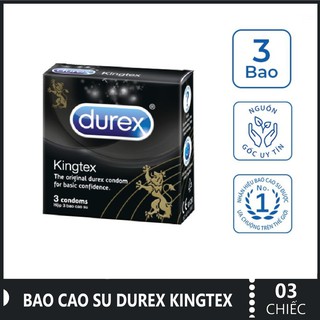 Bao Cao Su Durex Kingtex Hộp 3 Bao