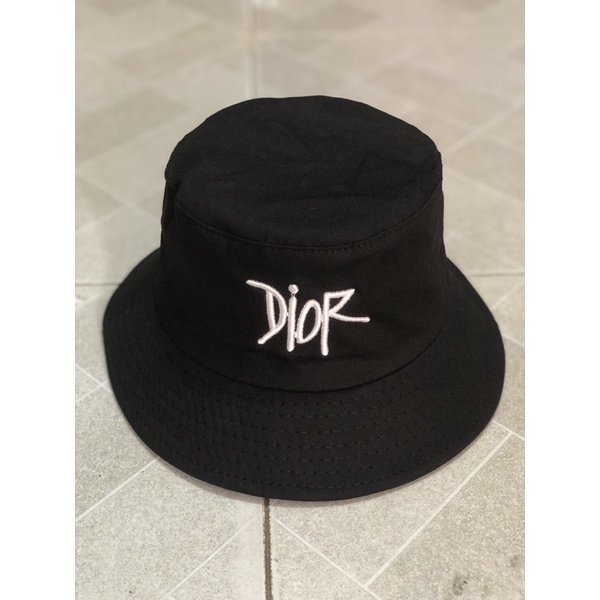 Nón bucket đen thời trang unisex thời trang tiện lợi