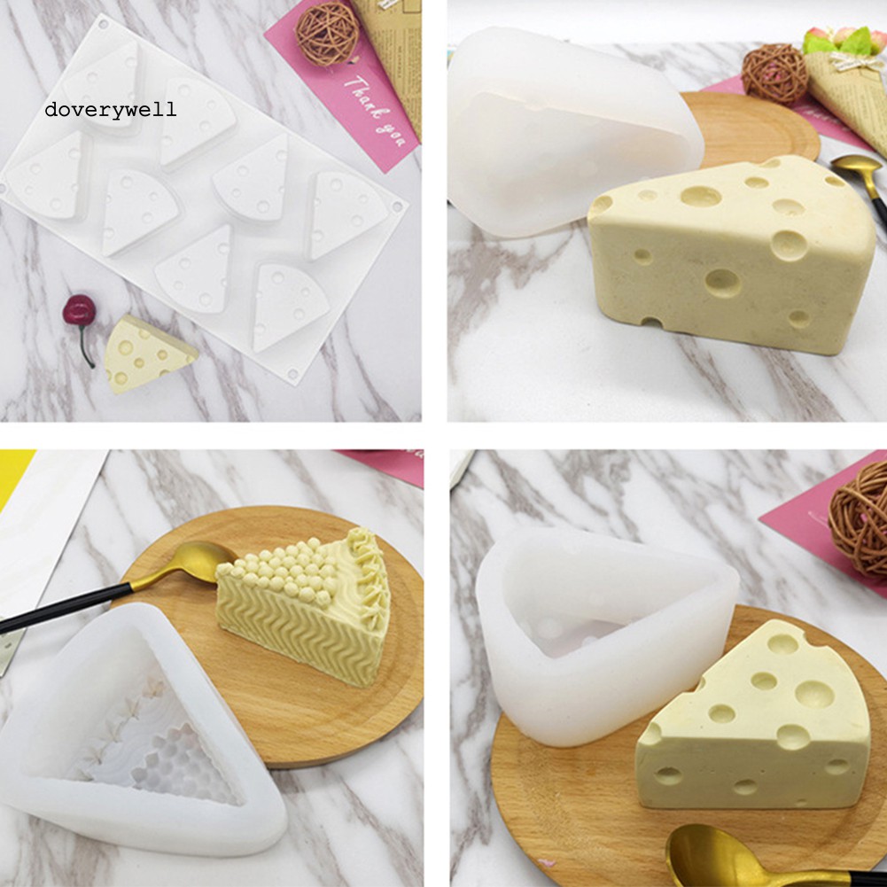 Khuôn Silicone Tạo Hình Làm Bánh Hình Phô Mai