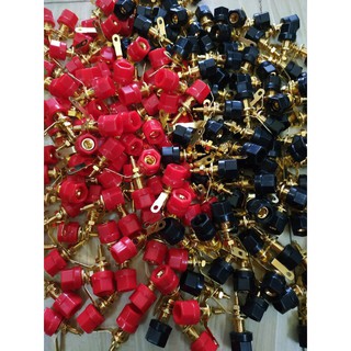 1 cặp Cọc loa đơn đỏ đen - trạm loa 301 - phụ kiện loa