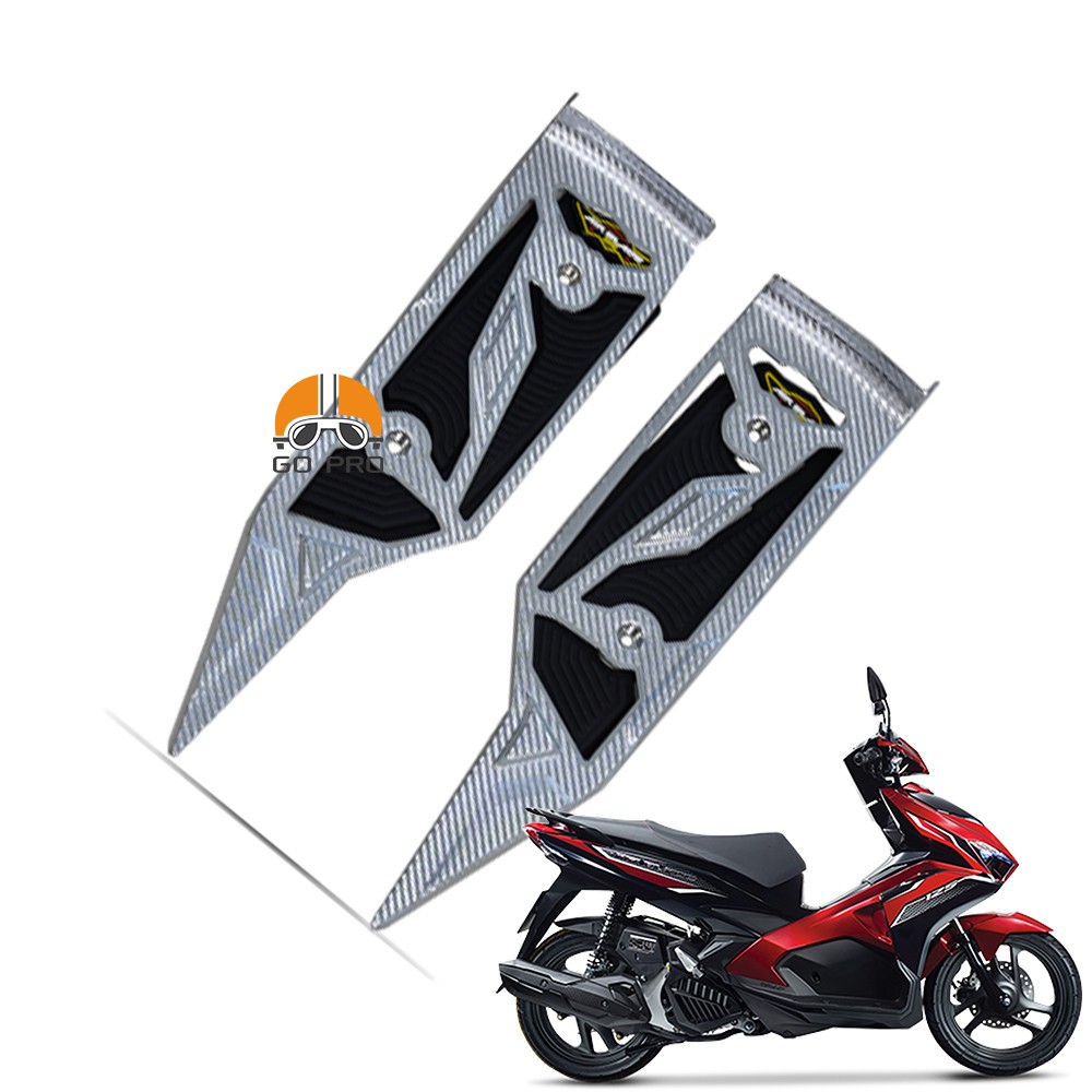 [CHÍNH HÃNG] Gác Chân MẠ CROM/CARBON Honda Air Blade 2016 - 2019 | Mã VT70