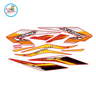 [SHIN DECAL] Tem xe sonic 150 dán xe đỏ