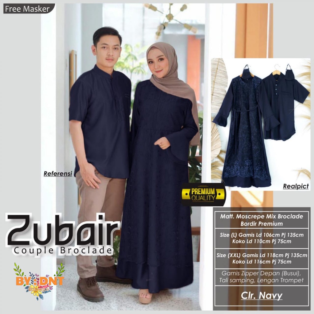 Áo thun cặp đôi in chữ zubair