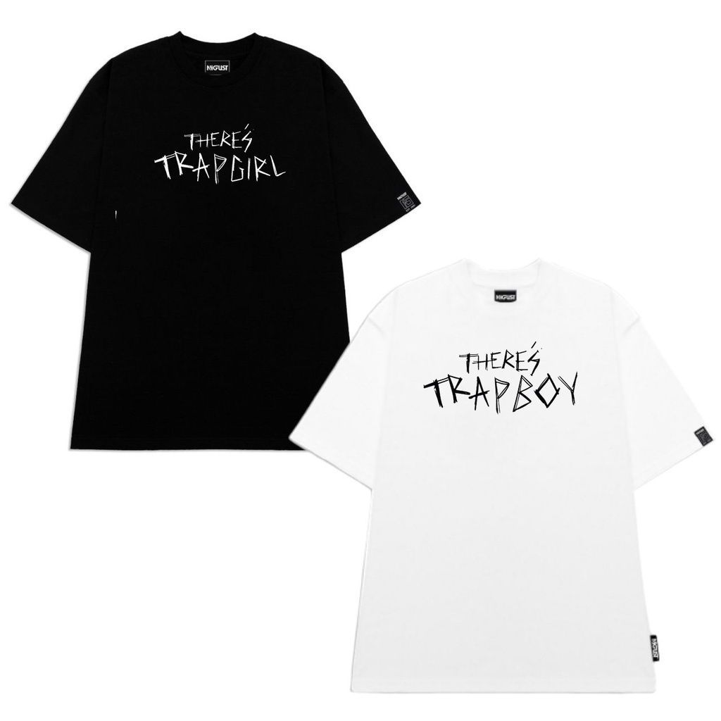 Áo thun unisex form in hình chữ trap girl trap boy sơn tùng , áo local brand chính hãng full tag nam nữ Nigust N131