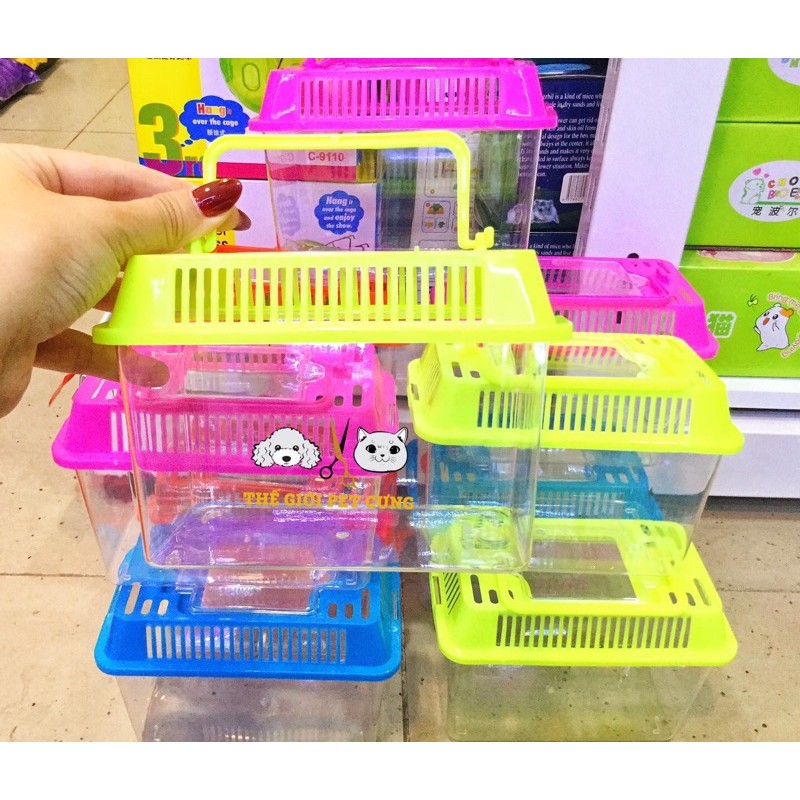 Lồng Xách Tay Mica Hamster