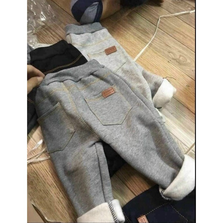 Quần giả JEANS lót nỉ cho bé 8-17kg
