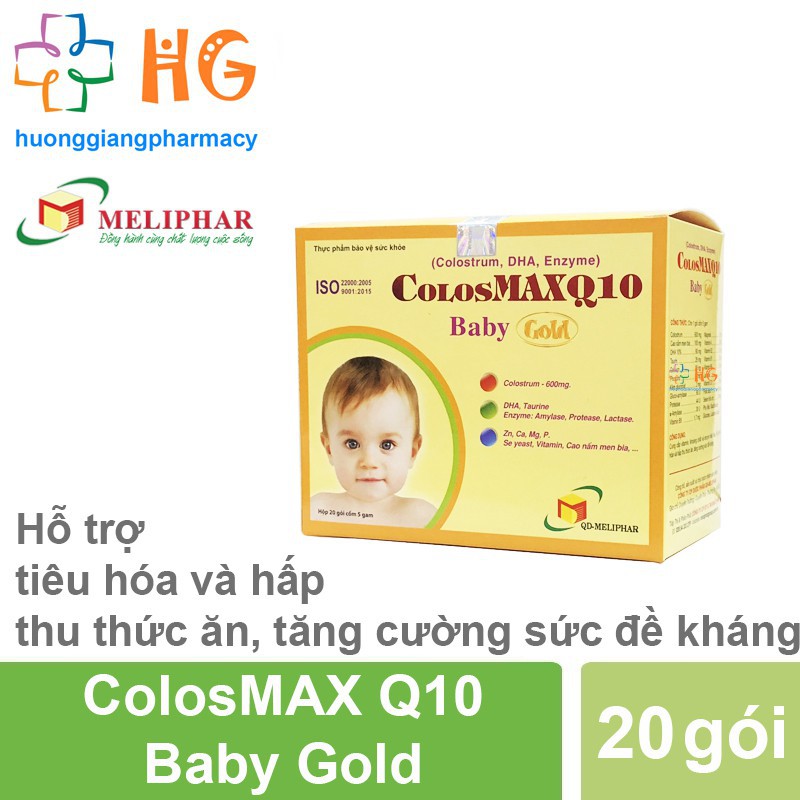 Colosmax Q10 Baby Gold - cốm sữa non (Hộp 20 gói)