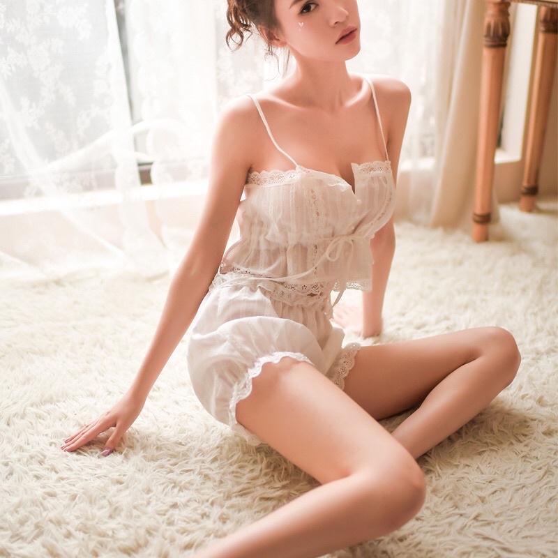 Bộ ngủ ren 2 dây mã S09 cực sexy cho bạn gái