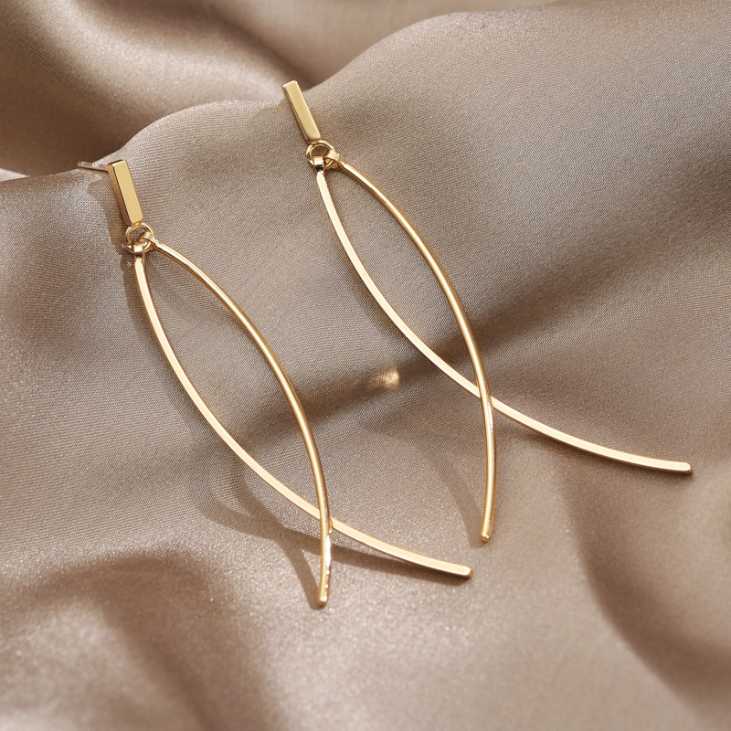 1 Đôi Bông Tai Dáng Dài Phối Tua Rua Phong Cách Hàn Quốc Cổ Điển Cho Nữ