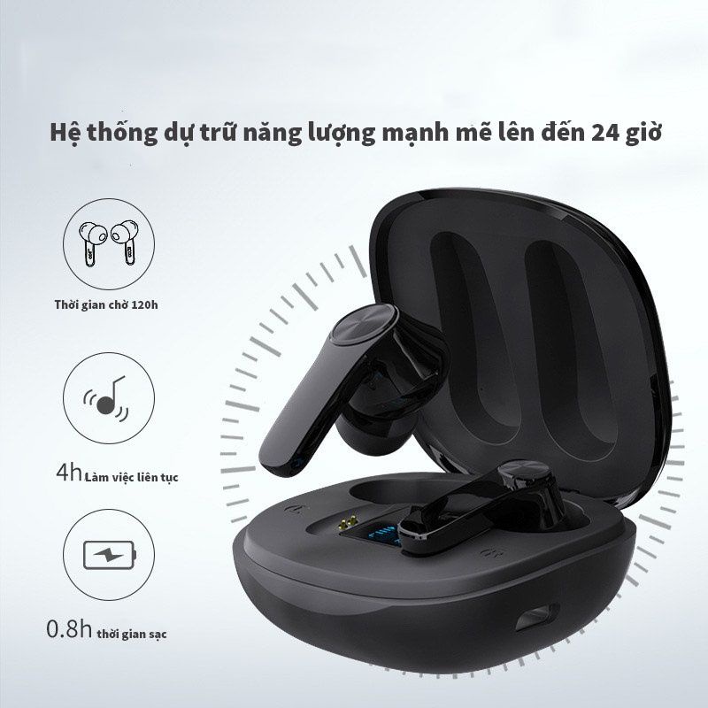 Tai nghe bluetooth 5.0 Hitoor HXT18 không dây  mới loa siêu trầm pin khoẻ