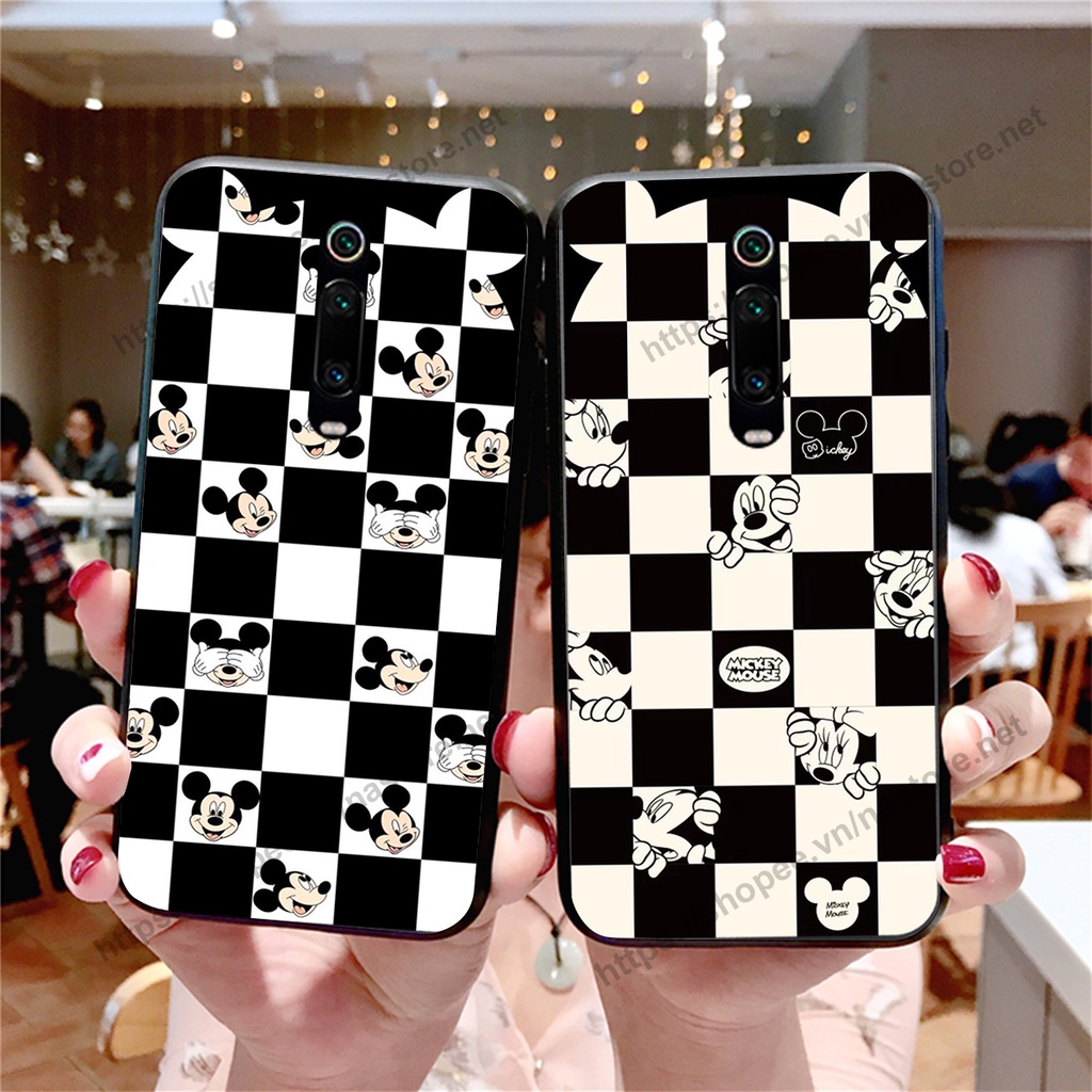 Ốp lưng Xiaomi Redmi K20 / K20 PRO / MI 9T / K30 / K30 5G trái tim họa tiết caro, mikey họa tiết beabrick kaws cute