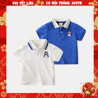 Áo thun POLO cá mập chất thun cá sấu thoáng khí, mềm mịn, an toàn và thời trang cho bé