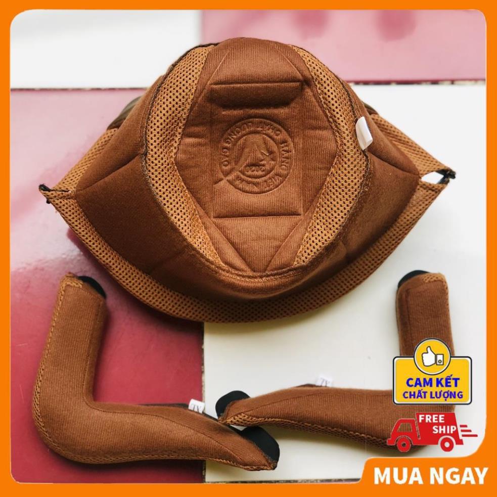Lót thay mũ bảo hiểm 3/4 Royal M20C gồm 1 lót và 2 ốp tai phiên bản mới 2021 size L và XL