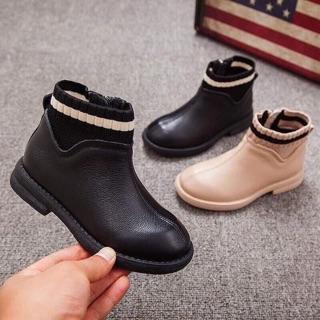 Bốt cổ chun cho bé gái có lót lông