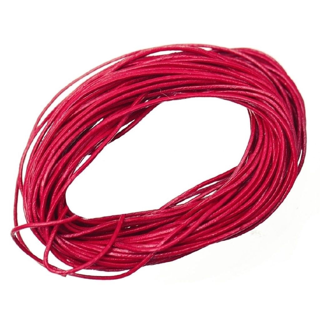 5m Fashion Real Leather Rope String Cord Necklace Charms for Jewelry Making Diy 1.0mm 1.5mm 2.0mm 3.0mm Any Color