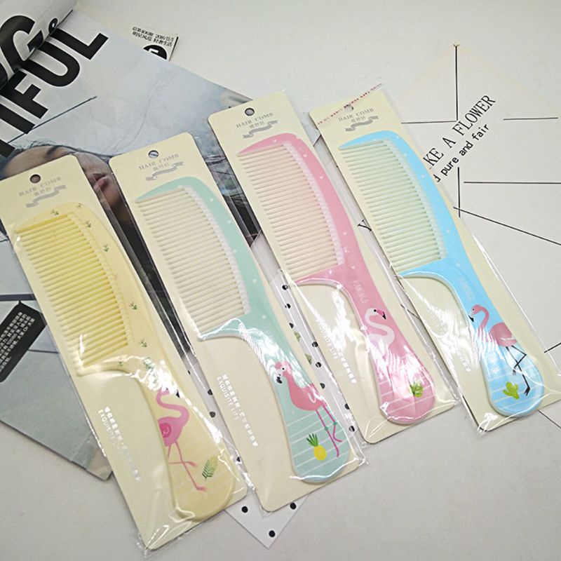 Youyo Lược Chải Tóc Bằng Nhựa Mịn Nhiều Màu Sắc Họa Tiết Động Vật Hoạt Hình Cho Nữ