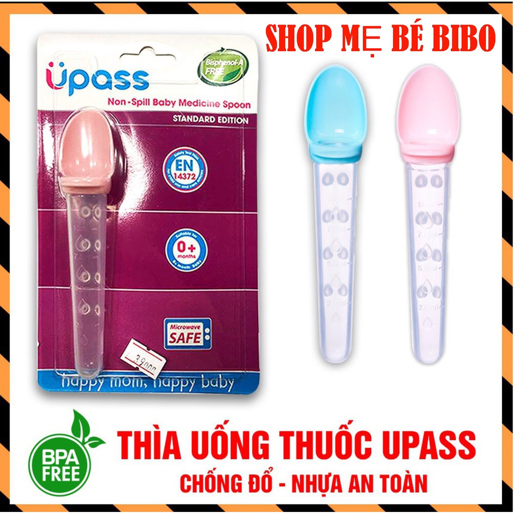 DỤNG CỤ/THÌA UỐNG THUỐC UỐNG SỮA KHÔNG ĐỔ CHO BÉ UPASS