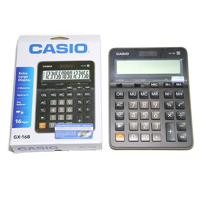 Máy tính Casio GX-16B - Chính hãng Casio - Bảo hành 7 năm