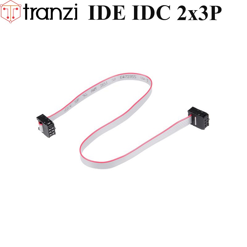 Dây cắm header 2.54mm IDE IDC 2x3P 25cm dập 2 đầu - túi 1 cái