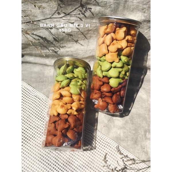 BÁNH GẤU MIX 3 VỊ