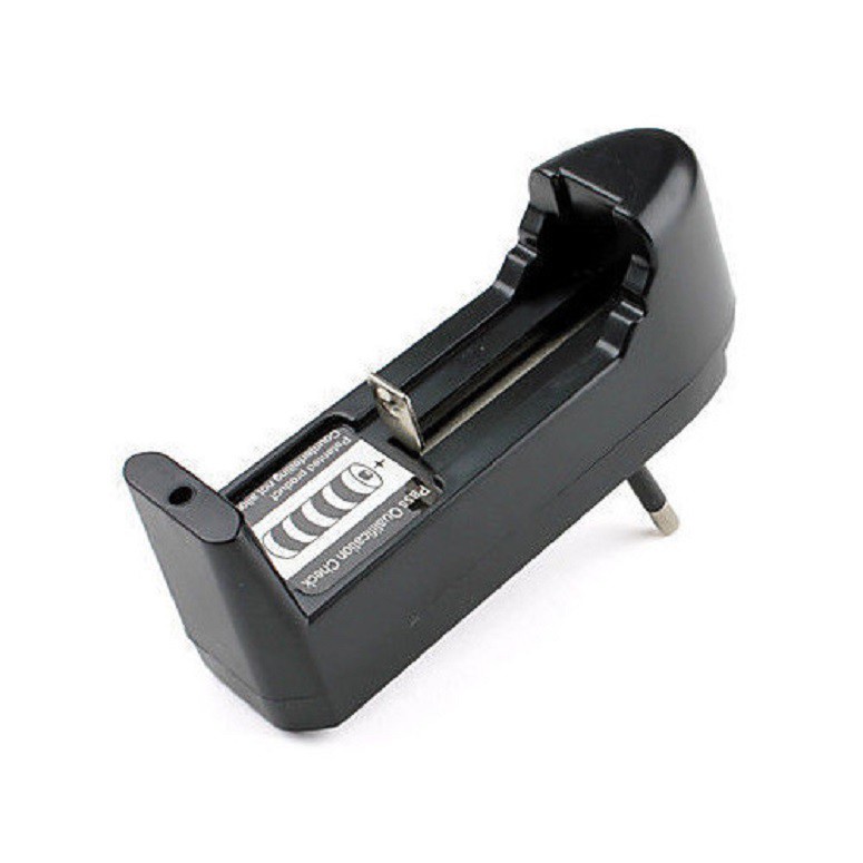 Cục sạc pin rời cho 18650, 16340, 14500, chân gấp gọn