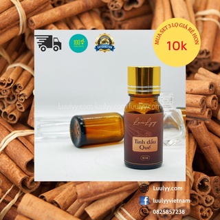 Tinh dầu quế luulyy 10ml | Tinh dầu hữu cơ | Có kiểm nghiệm | Tinh dầu xông phòng, thư giãn, thơm phòng cao cấp