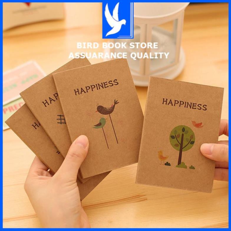 Sổ vẽ bìa nâu cafe 𝑭𝒓𝒆𝒆𝒔𝒉𝒊𝒑 sổ ghi chép 40 tờ Birdbook