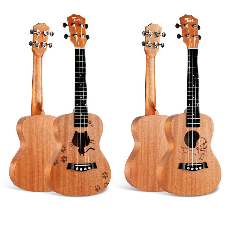 Đàn ukulele gỗ size concert (size 23) tặng kèm phụ kiện