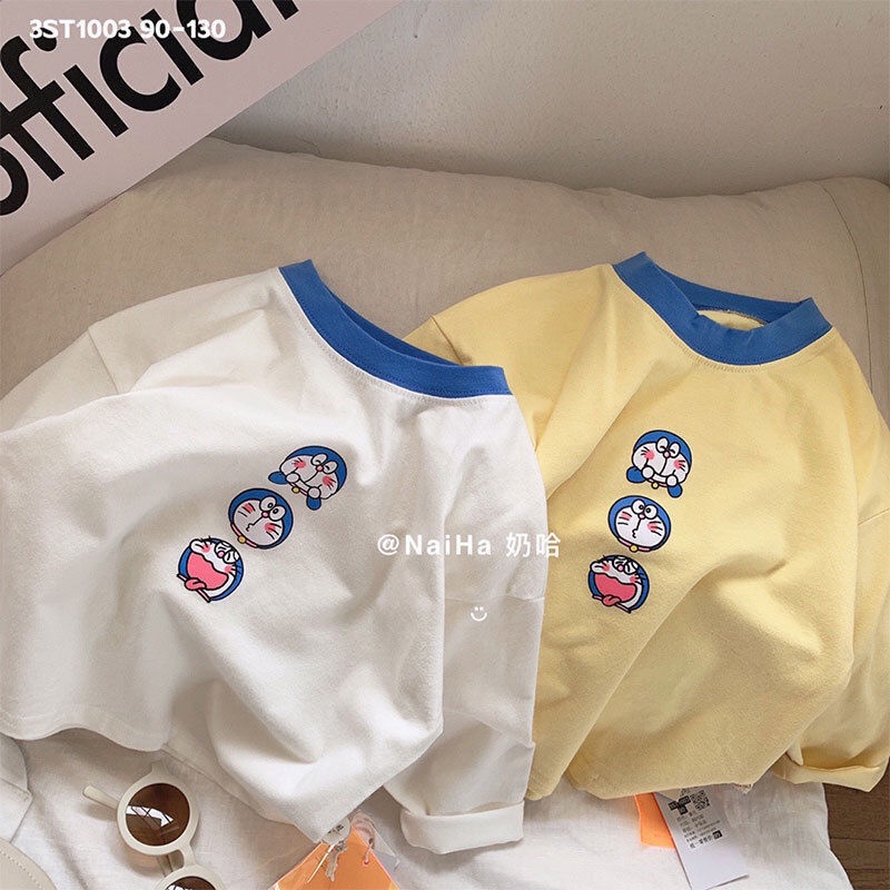Áo Thun Tay Dài In Họa Tiết Hoạt Hình Phong Cách Hàn Quốc Dễ Phối Đồ Thời Trang Mùa Xuân Cho Bé Trai Và Gái