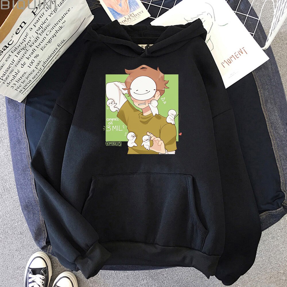 Áo Hoodie Tay Dài Cỡ Lớn In Chữ Dream Was Smp Taken Para Hombre Y Mujer Phong Cách Harajuku Đường Phố Cho Nam Và Nữ