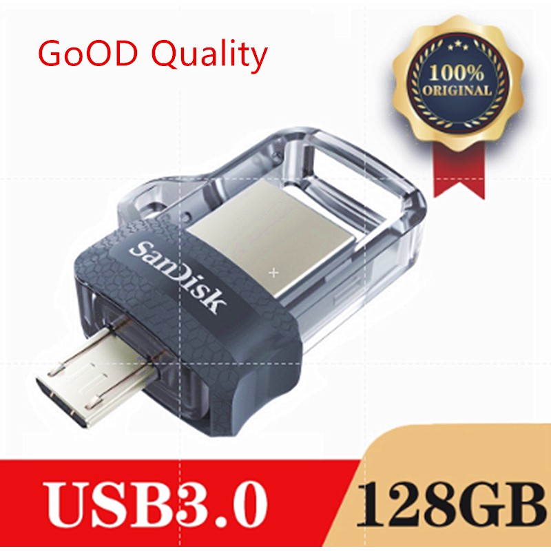 Usb 3.0 Otg 128gb 64gb 32gb Cho Pc / Android Micro