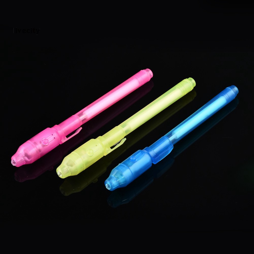 Set 3 Bút Mực UV Tàng Hình Dùng Để Dò Tiền Giả