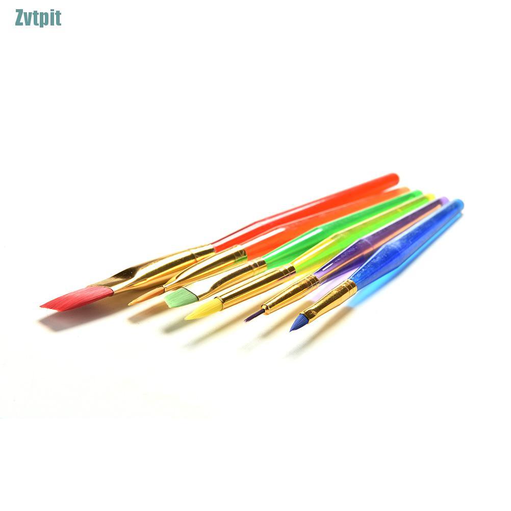 Set 6 cọ vẽ tranh màu nước cán nilon cho bé