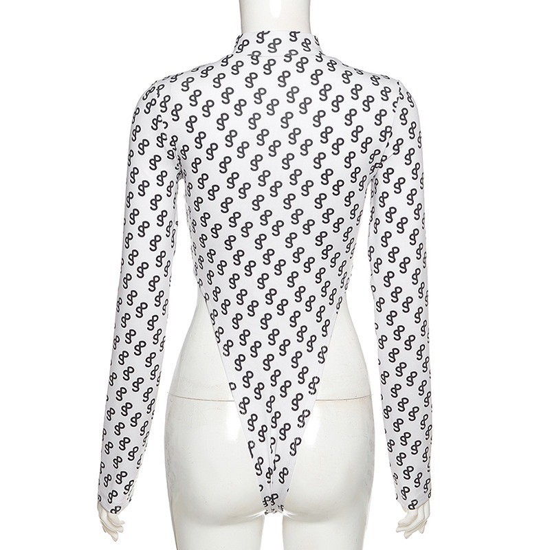 Bodysuit sp dây kéo giữa trắng phong cách sexy-BITCHES | BigBuy360 - bigbuy360.vn