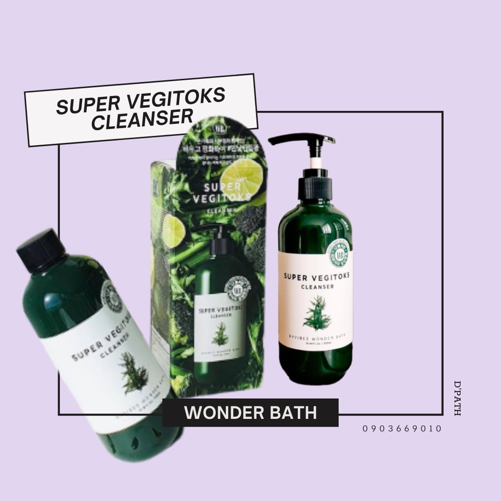 Sữa rửa mặt  SUPER VEGITOKS CLEANSER - WONDER BATH