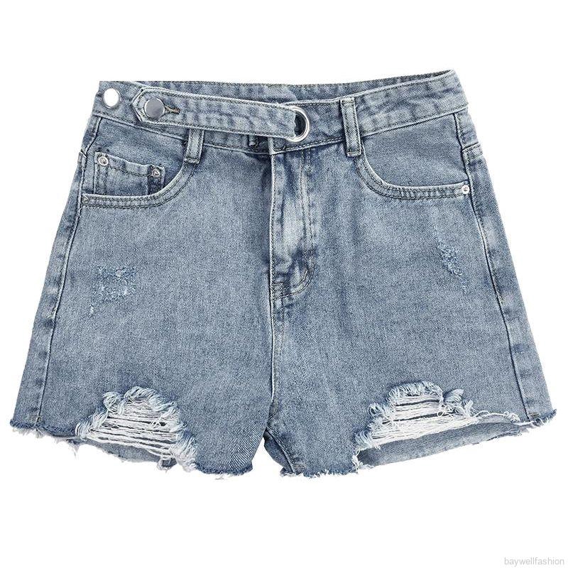 [Baywellfashion]Women's Summer Thin Section High Waist Wide Leg Loose Thin Denim Shorts | BigBuy360 - bigbuy360.vn