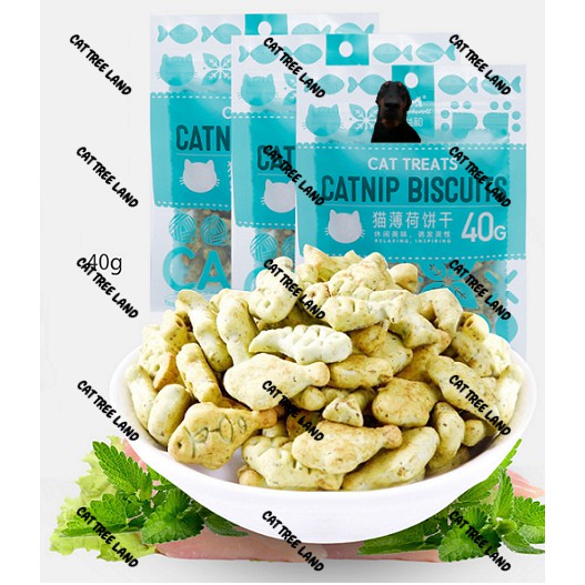 BÁNH QUY CATNIP TIÊU BÚI LÔNG HAIRBALL SẠCH RĂNG CHO MÈO 40G - SNACK THƯỞNG MÈO CATNIP, THỨC ĂN MÈO